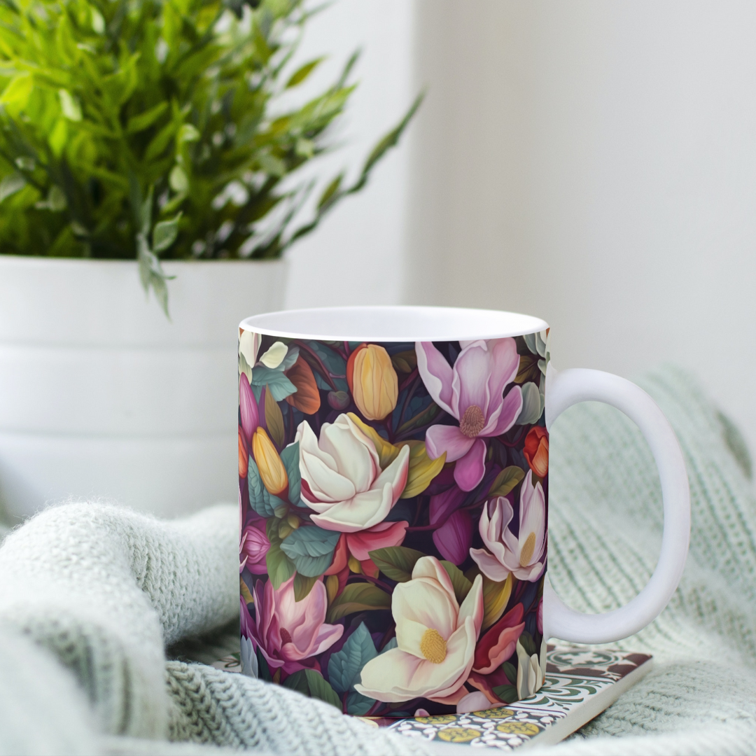 Floral mugs that pop