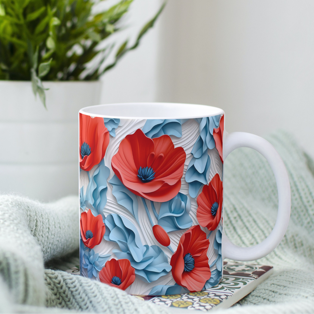 Floral mugs that pop
