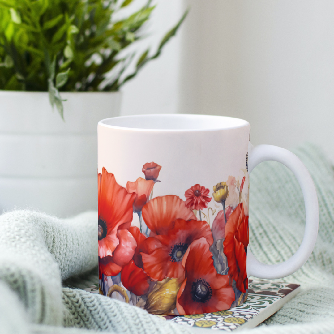 Floral mugs that pop
